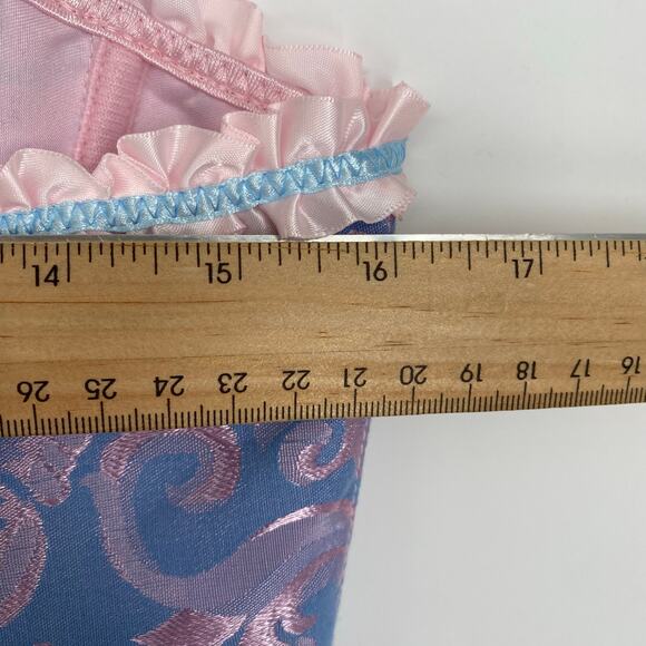 Corset Lace Up Women’s Large Boo Peep Fairy Whimsigoth Floral Ribbons Cos Play - Picture 5 of 6